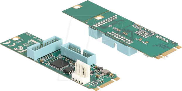 DELOCK 61066 - M.2 Key B+M > 4 x extern USB 3.0 A, 50 cm Kabel