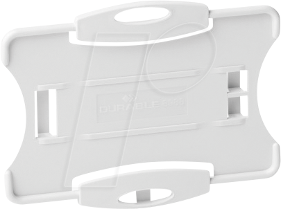 DURABLE 898910 - Ausweishalter für 2 Karten, ECO, 10-er Pack, grau