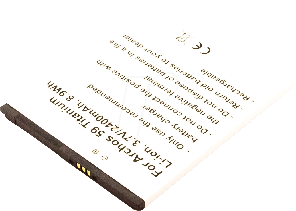 AKKU 30916 - Smartphone-Akku für Archos-Geräte, Li-Ion, 2400 mAh