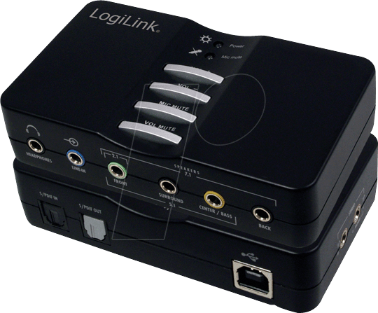 LOGILINK UA0099 - Soundkarte, extern, Sound Box 7.1, USB 2.0