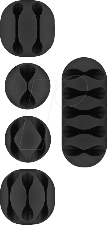GOOBAY 70683 - Kabel Management Set, schwarz