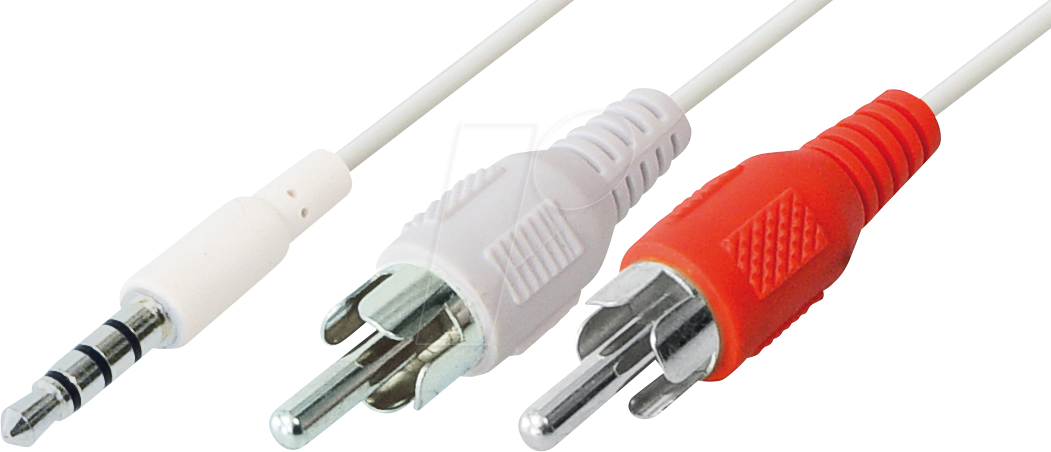 MATR AI3WL - 3,5 mm 4 Pin Klinkenstecker auf 2x Cinch, 2,5 m