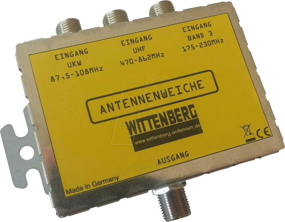 Thumbnail - WIT K-103108 - Antennenweiche UKW, DAB+, UHF