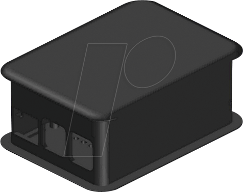 TEK-BERRY+ XL SW - Gehäuse für Raspberry Pi 3, schwarz