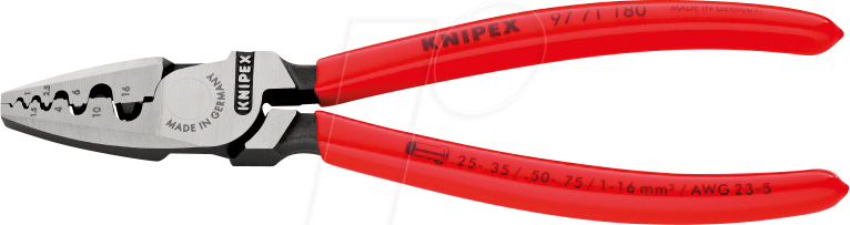 Thumbnail - KN 97 71 180 - Crimpzange, 180 mm, Aderendhülsen