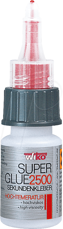 WIKO SGHT2500 - Sekundenkleber, Super Glue HAT 2500, schlagfest, 20 g