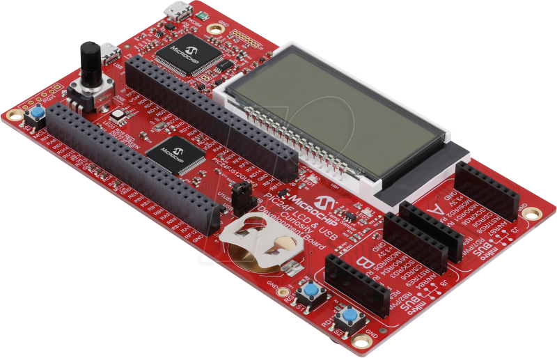 DM240018 - 16-bit PIC24F LCD + USB Curiosity (DM240018) Entwicklungsboard