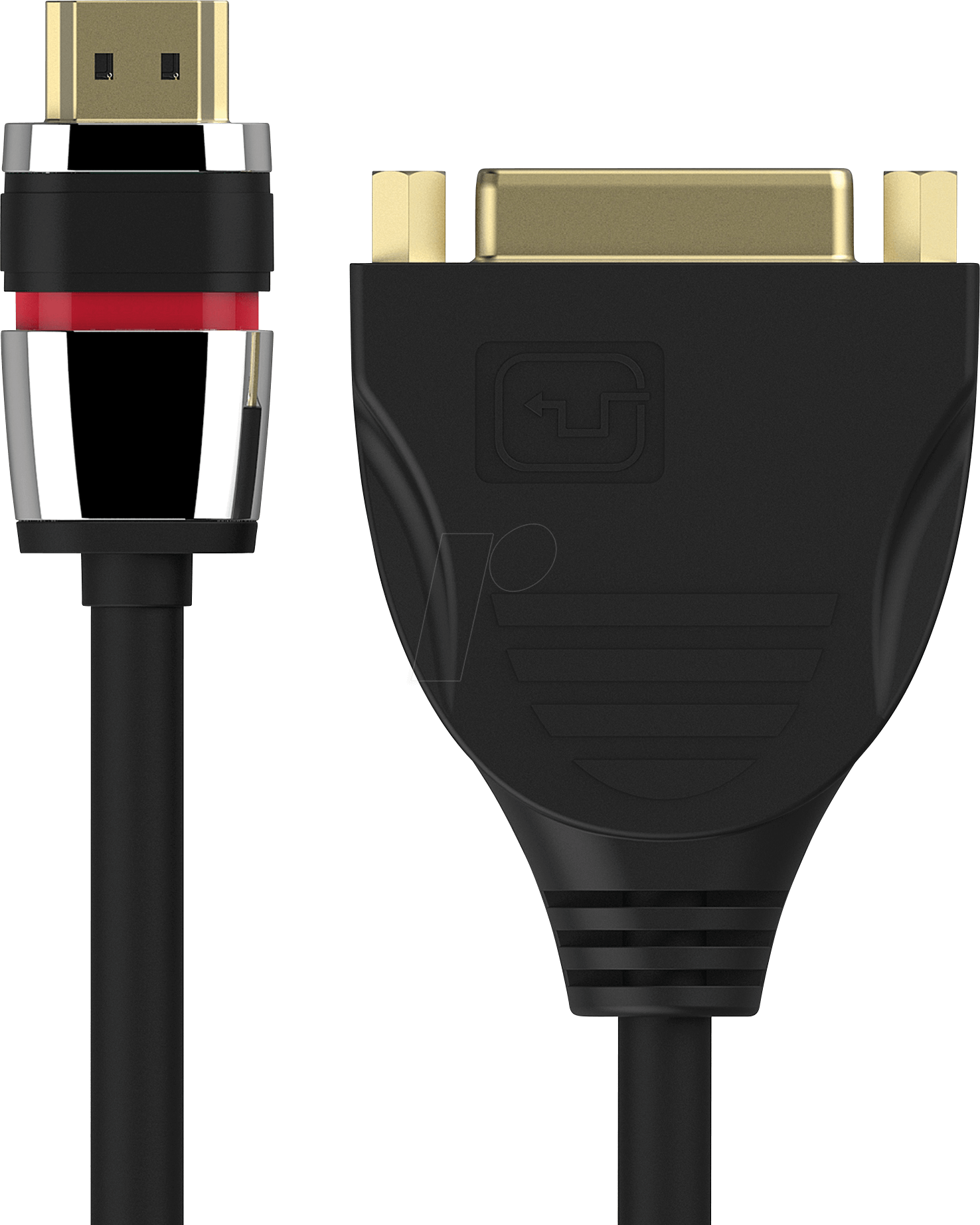 PURE ULS020 - Adapter Portsaver, HDMI Stecker auf DVI Buchse, Ultimate Serie