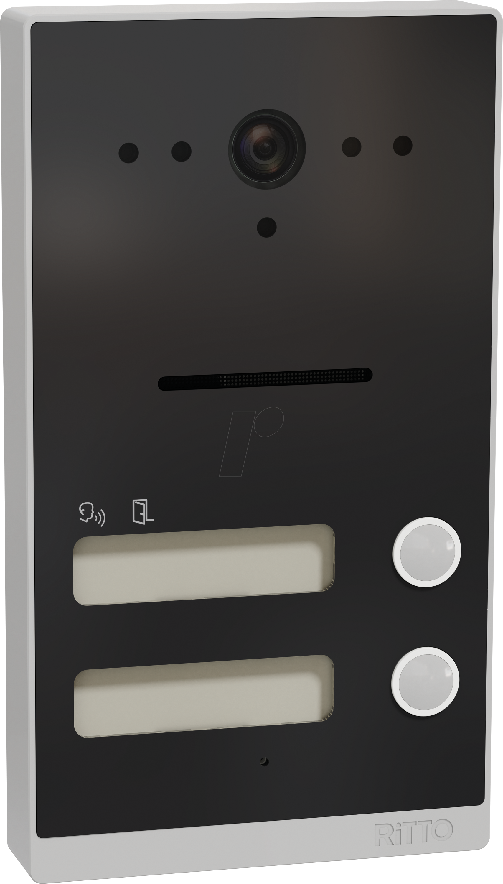 RITTO RGE2015220 - Video-Türsprechanlage für Zweifamilienhaus, Aufputz, anthrazit