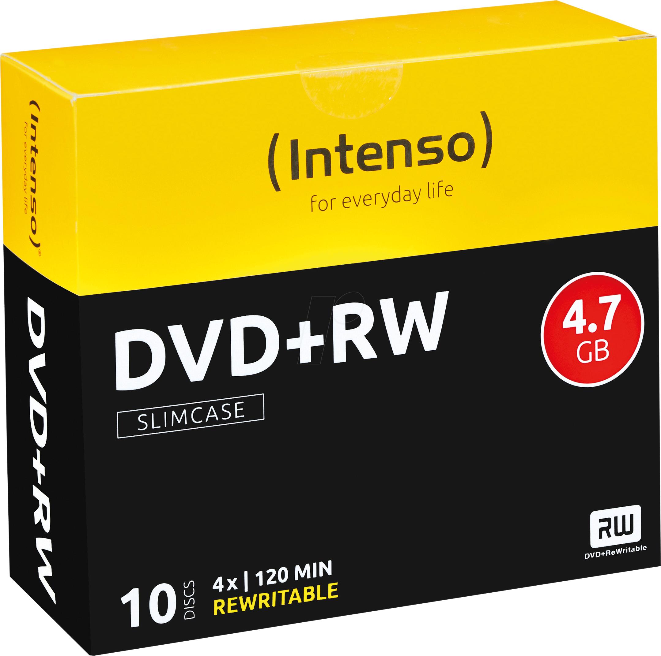 DVD+RW4,7 INT10 - Intenso DVD+RW 4,7GB, 10er-SlimCase