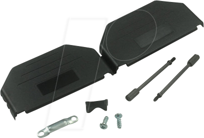 MHDPPK37-K - D-Sub Kappe, 37-polig, gerade, schwarz