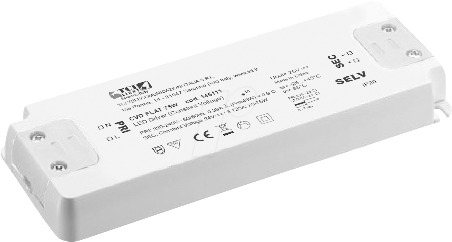 TCI 145112 - LED-Netzteil, 150 W, 24 V DC, CV