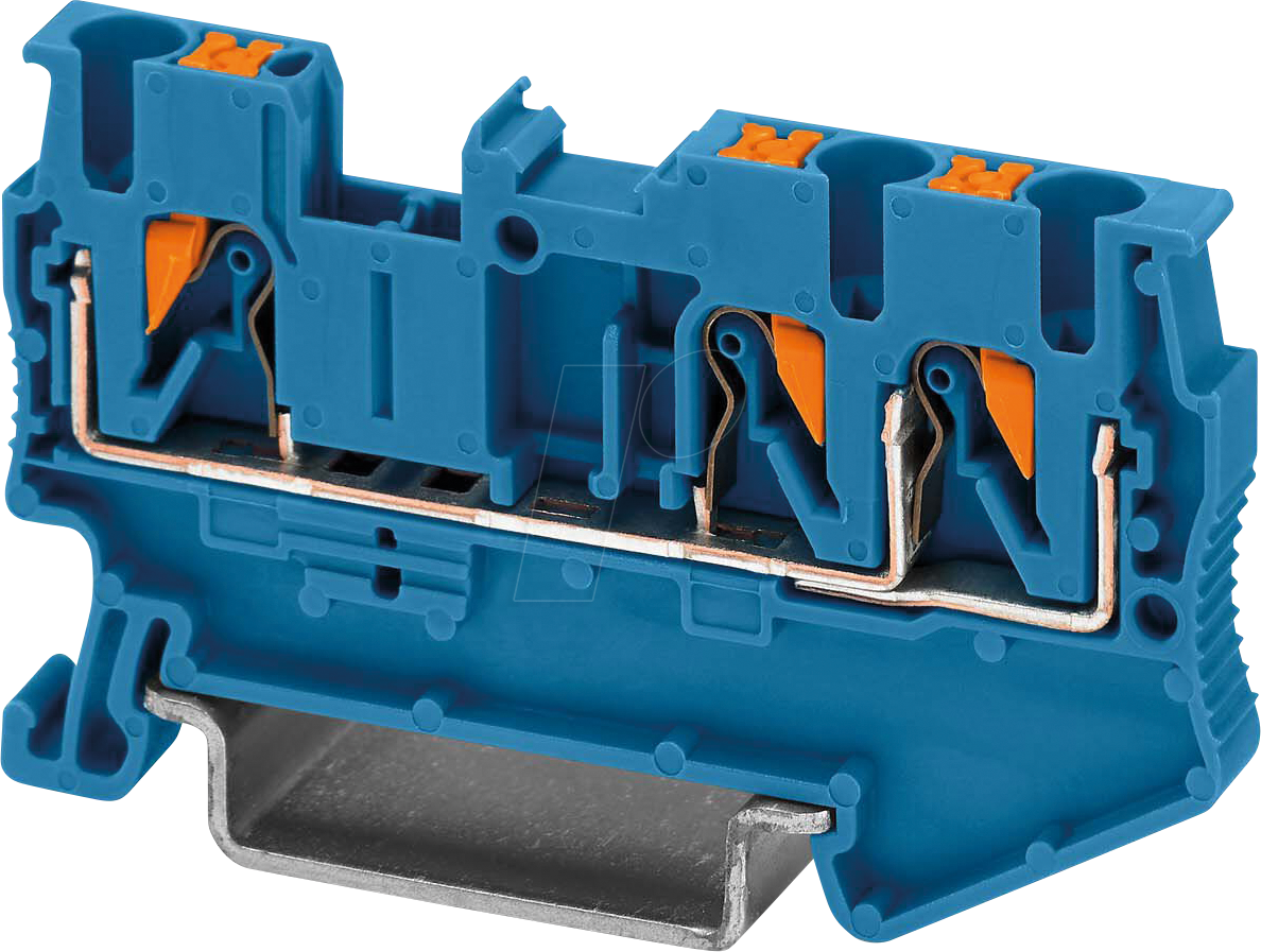 PT 2,5 TWIN BU - Durchgangsklemme, PT 2,5-Twin blau