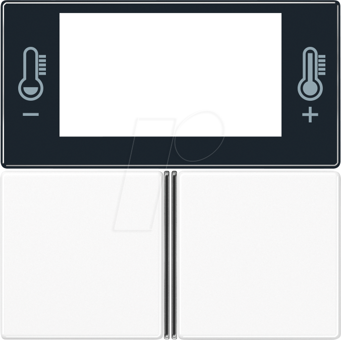 JG A 4093 TSA WW - Tastensatz 3-fach für Raumcontroller F40 - alpinweiß