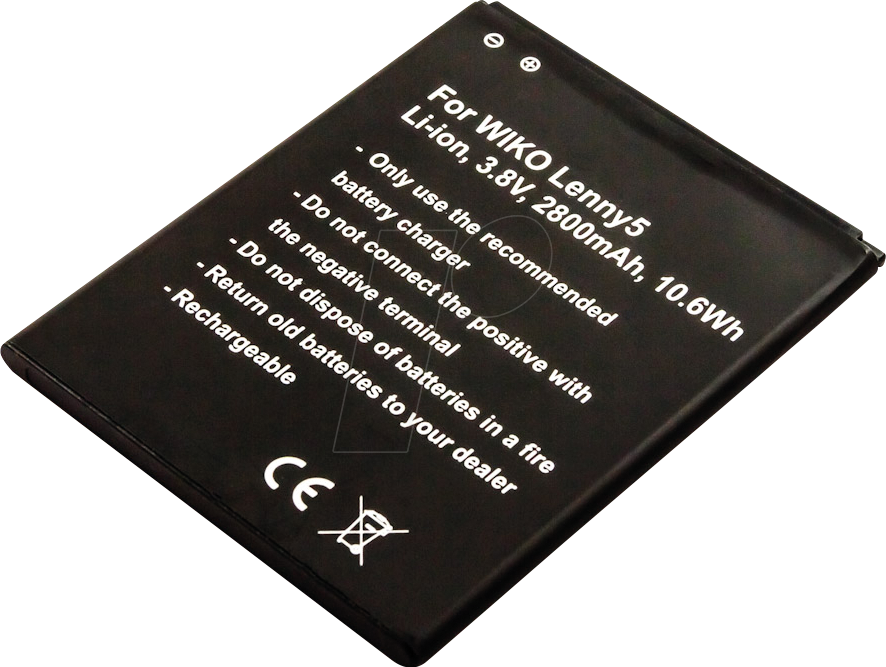 AKKU 31255 - Smartphone-Akku für WIKO-Geräte, Li-Ion, 2800 mAh