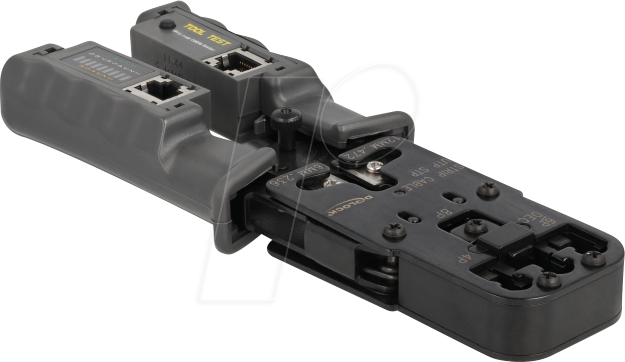 DELOCK 90511 - Crimpzange mit Netzwerktester RJ45 / RJ12 / RJ11 / RJ10