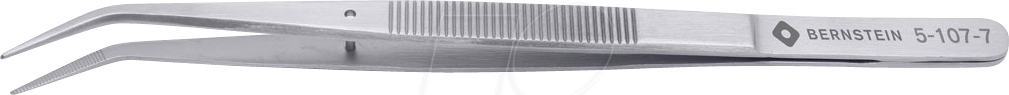 BERN 5 107 7 - Pinzette, gebogen, spitz, anatomisch, 155 mm
