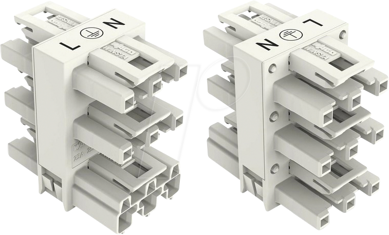 WAGO 770-658 - WINSTA® MIDI Verteiler, 3-pol, 5-Fach