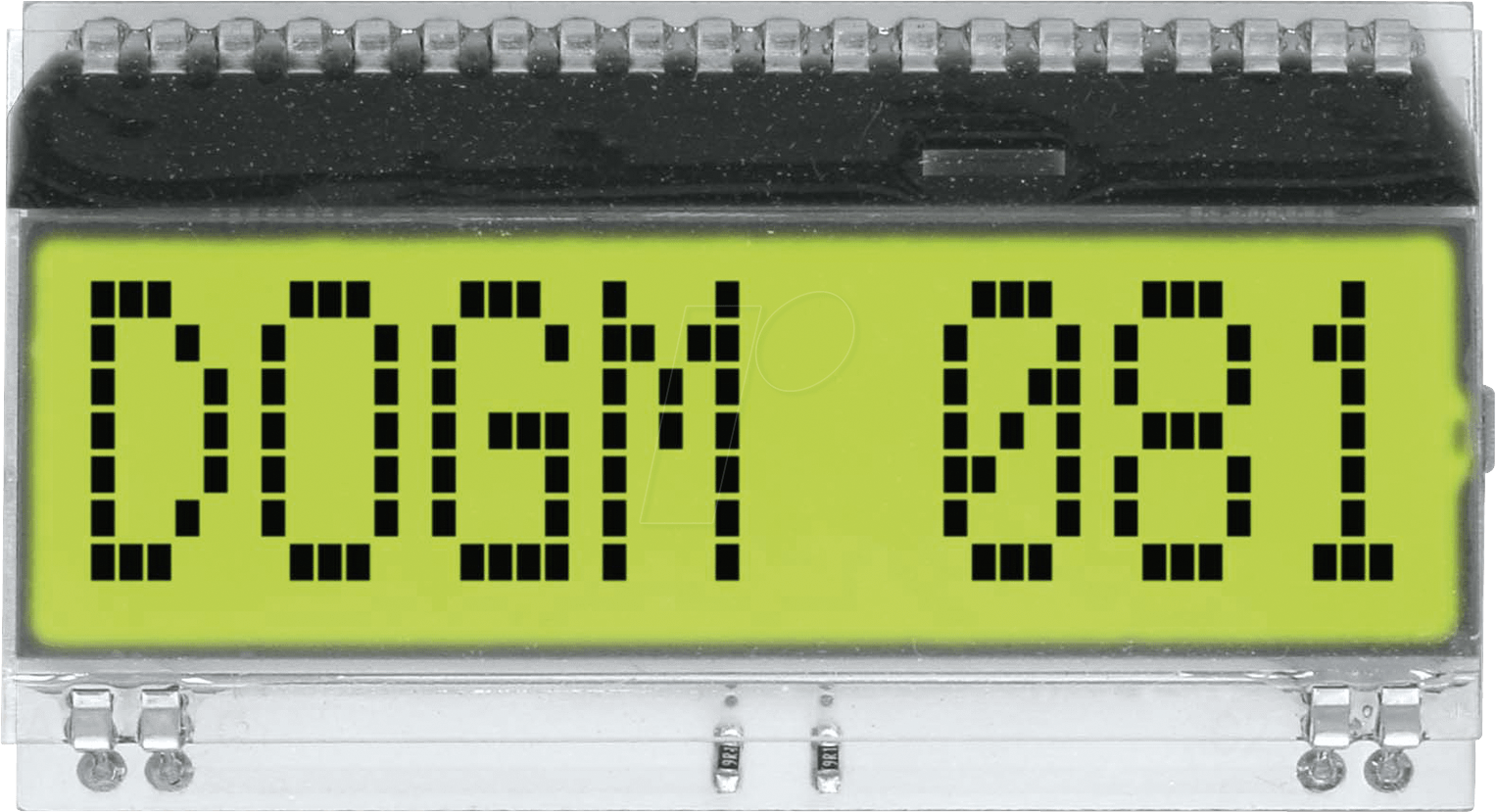 EA DOGM081L-A - LCD-Textmodul, 48,3 x 12 mm, gelb / grün