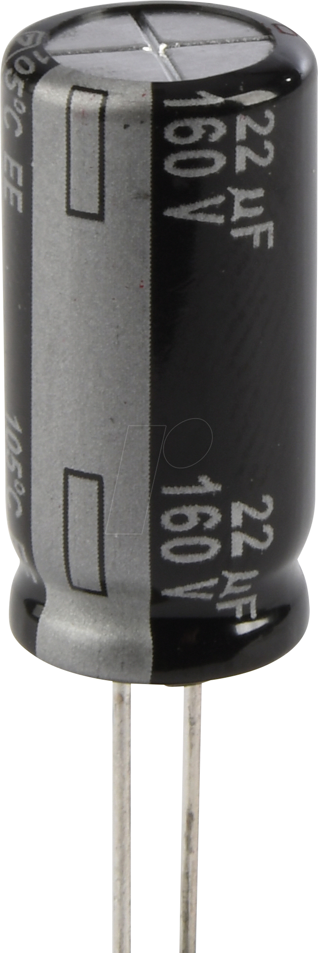 Thumbnail - EE-A 22U 160 - Elko, radial, 22µF, 160V, RM5, 105°C, 5000h, 20%