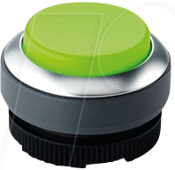 RAFI 39.42.28 - FS+ 22 - Drucktaster - metall, gn, bel, vorst. Blende
