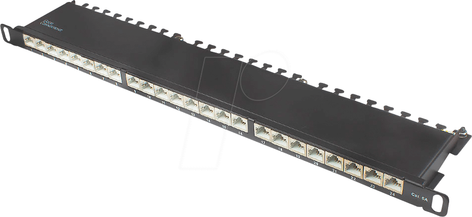 GC N0142 - Patchpanel 19'', 24-Port, Cat.6a, 0,5 HE