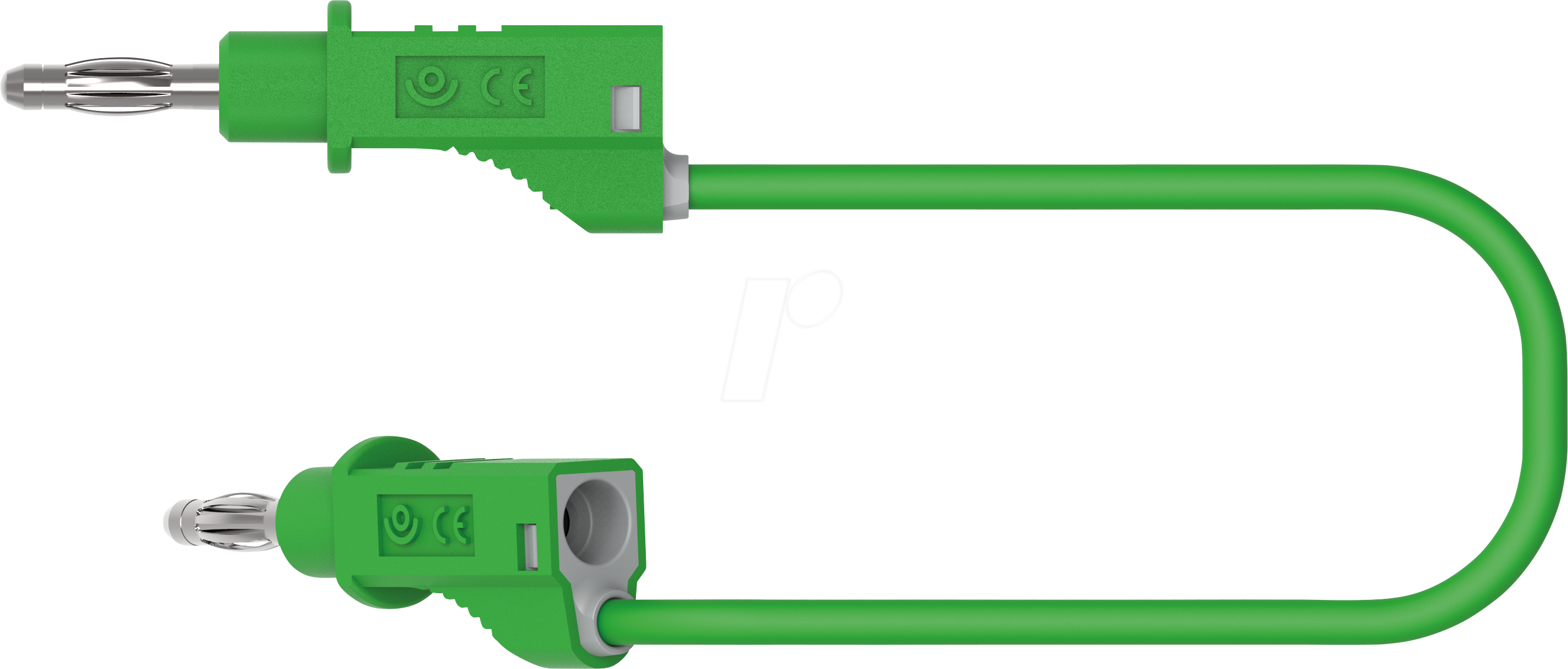 Thumbnail - PJP 2111-50V - Messleitung, 0,75 mm², 0,5 m, grün, stapelbar