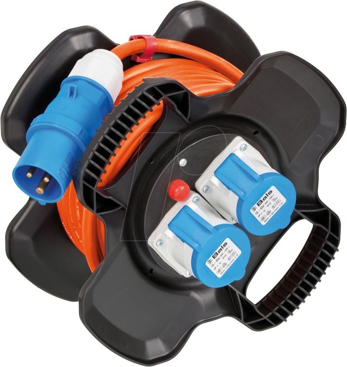 BRE 1169730101 - CEE 230V Camping Kabeltrommel X-Gum mit 10m