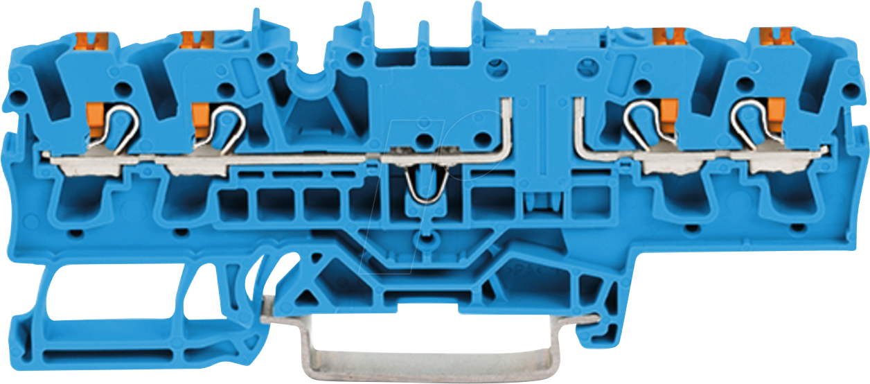 WAGO 2202-1804 - 4-Leiter-Durchgangsklemme, 2,5 mm², blau