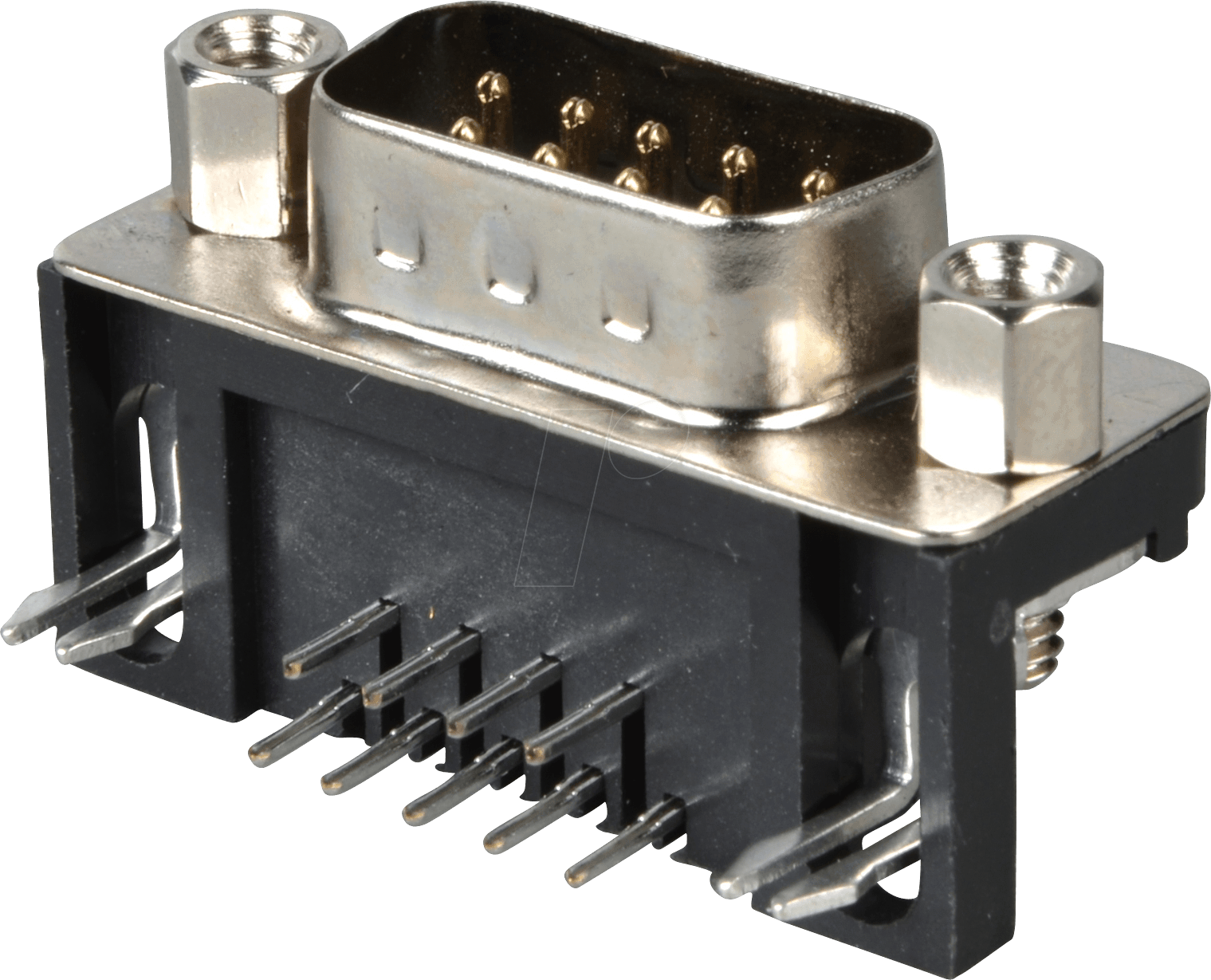 D-SUB ST 09US - D-SUB-Stecker, 9-polig, gewinkelt