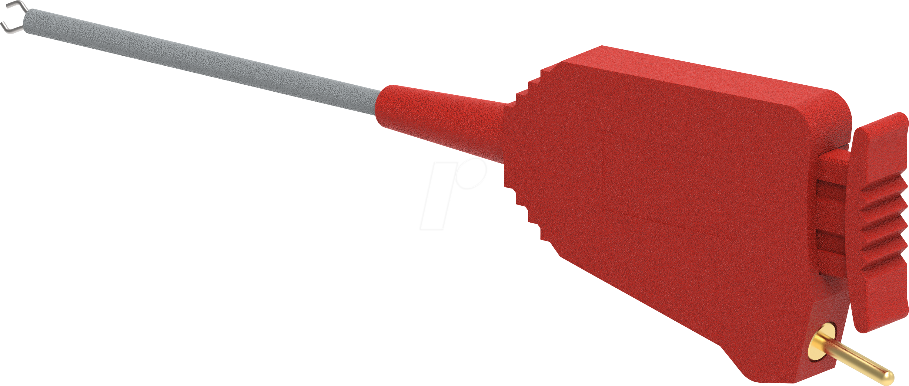 PJP 6606-080R - SMD Klemmprüfspitze, rot, flexibel