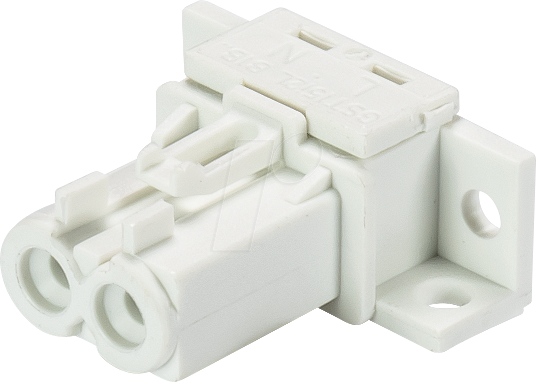 GST 15I2 BHB W - Geräteanschluss - Buchse, Lötanschluss, ws, 2-pol