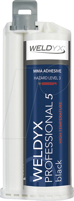 WIKO 100975 - 2K Methylacrylatklebstoff, schwarz, 50 ml