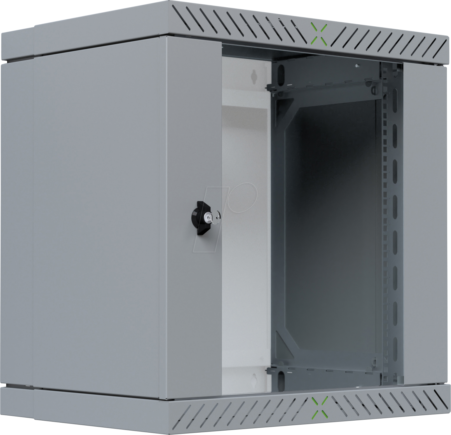 EFB WGX-1206GRG1 - 19'' Wandgehäuse, 12HE, Tiefe 400 - 600 mm, Flat Pack