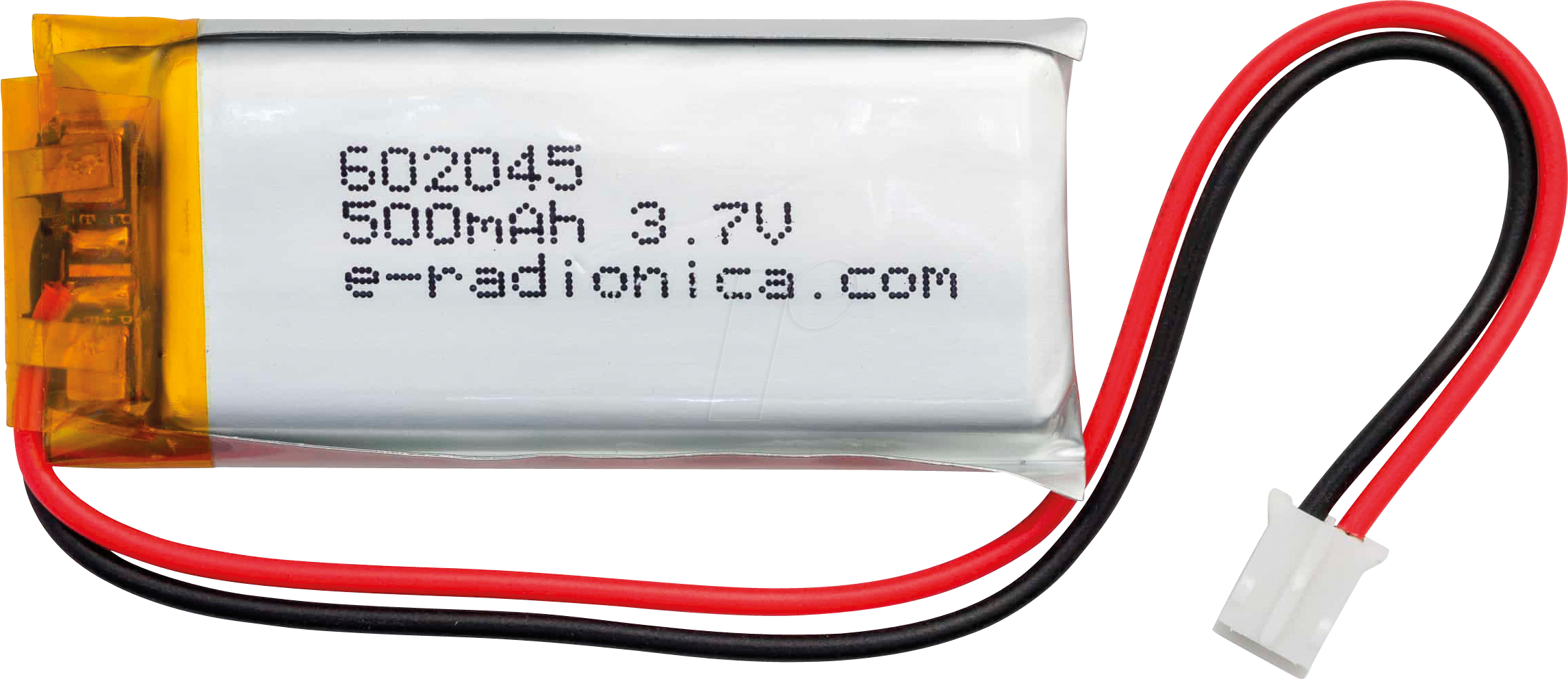 AKKU SOLD333278 - Li-Ion Akku, SOLDERED 333278, 500 mAh, 3,7 V