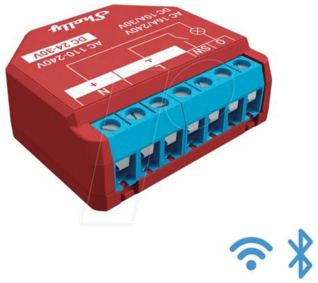SHELLY PLUS 1PM - Shelly Plus 1 Wi-Fi WLAN Schaltaktor 16 A, Messfunktion