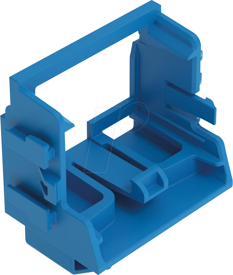 WAGO 221-539-2BL - Befestigungsadapter für Tragschiene, 10-Leiter, blau