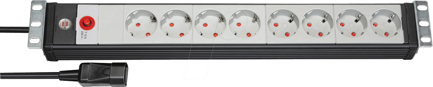 BRE 1156057128 - Steckdosenleiste 19'', 1,5HE, 8-fach