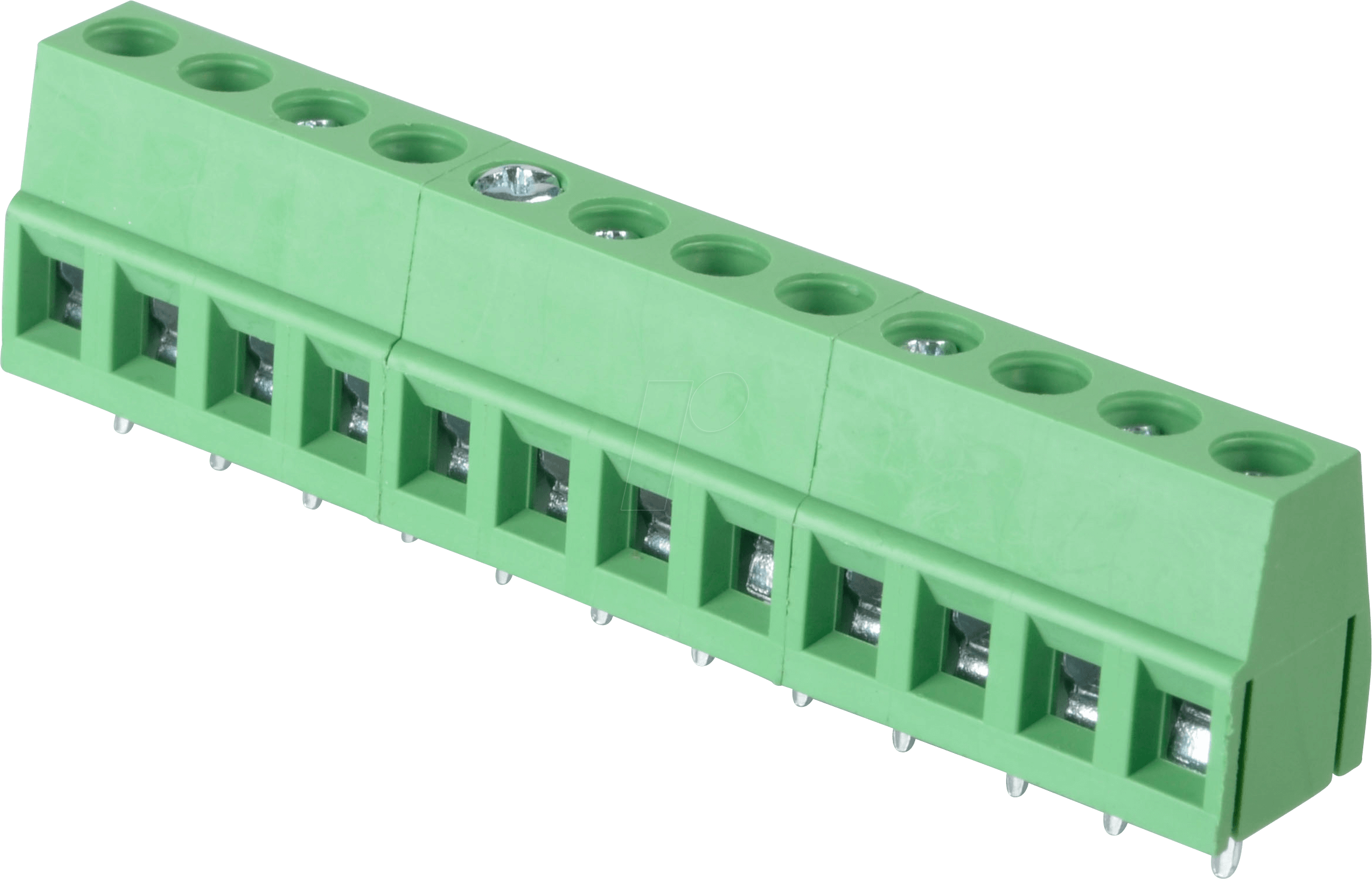 CTB0102-12 - Lötbare Schraubklemme - 12-pol, RM 5 mm, 90°