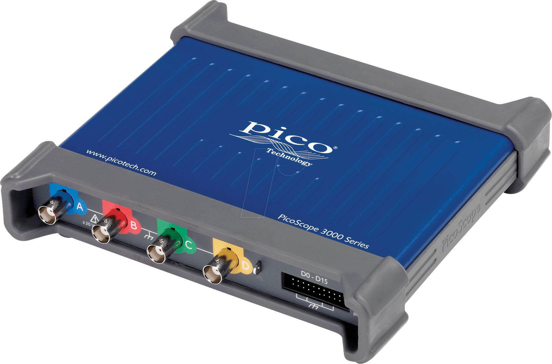 PS 3406D MSO - USB-Oszilloskop, Mixed-Signal, 200 MHz, 4 Kanäle + AWG