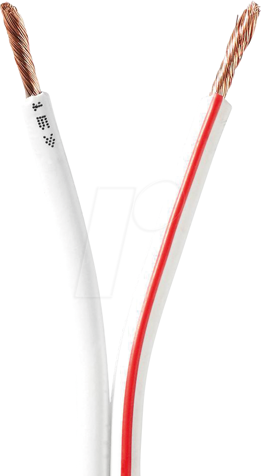 N CAGW2500WT1000 - Lautsprecherkabel 2x2,50mm² , 100 m weiß CCA
