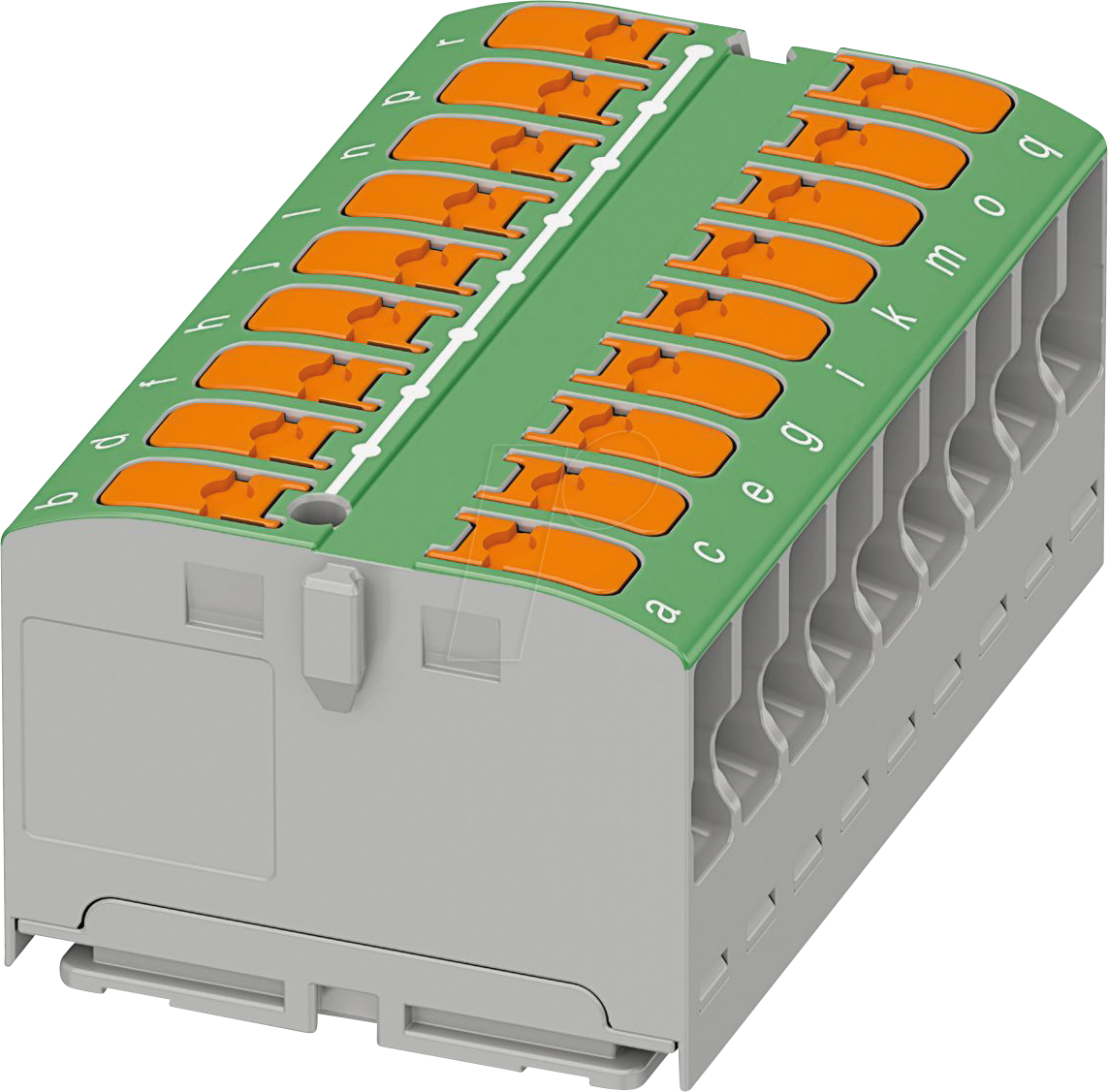 PHOE 1019580 - Verteilerblock - PTVFIX 18X2,5, grün