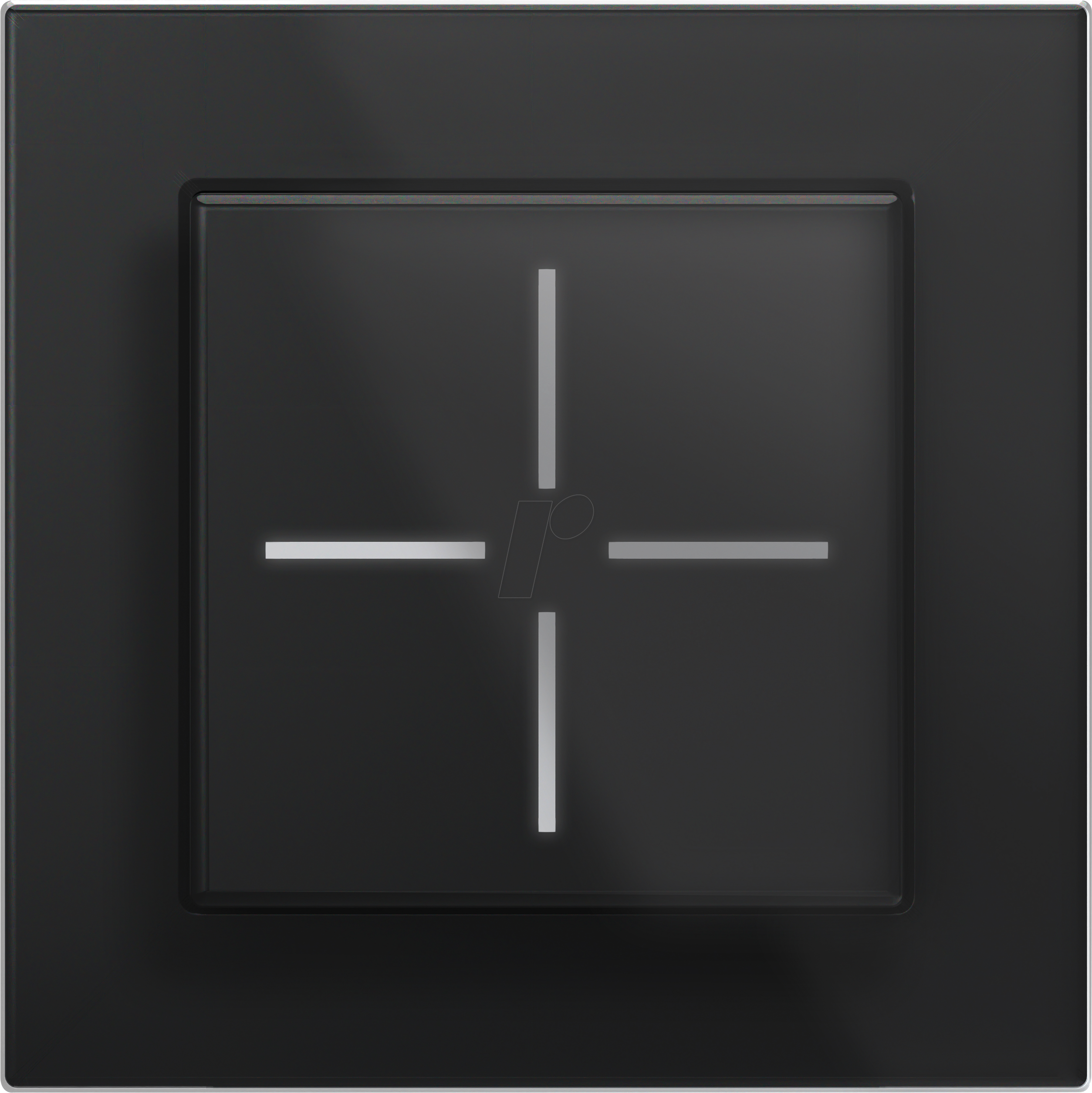 HMIP WGS-GF1-A - Set 1x Glastaster + Rahmen, 1-fach, schwarz