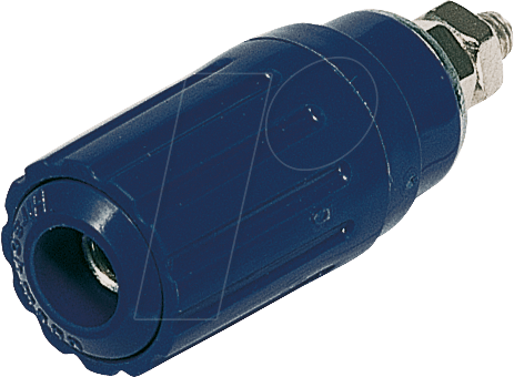 PKI 100 SW - Polklemme, 4 mm, schwarz, gesichert