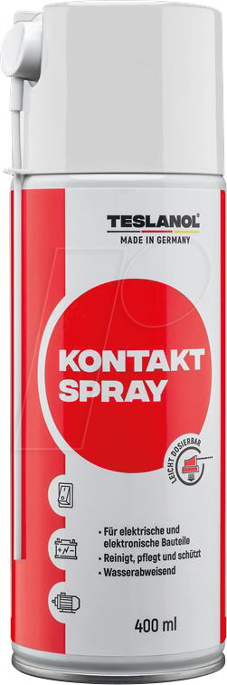 TESLANOL 26026 - Kontaktspray Dose mit 400 ml und Sprühröhrchen