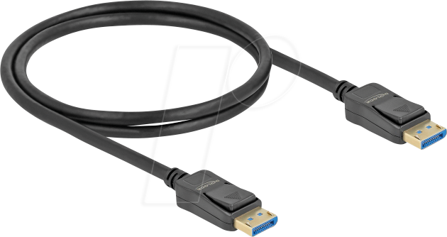 DELOCK 80261 - DisplayPort 2.0 Kabel Stecker zu Stecker, 10K 60 Hz, 1 m