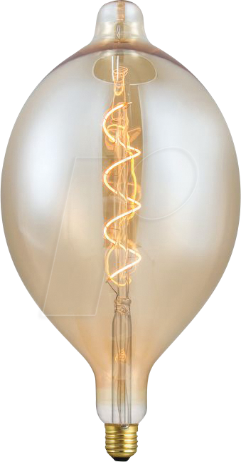 SCHI LX023981305 - LED-Lampe E27, 4 W, 250 lm, 2000 K, Gold, Filament, dimmbar