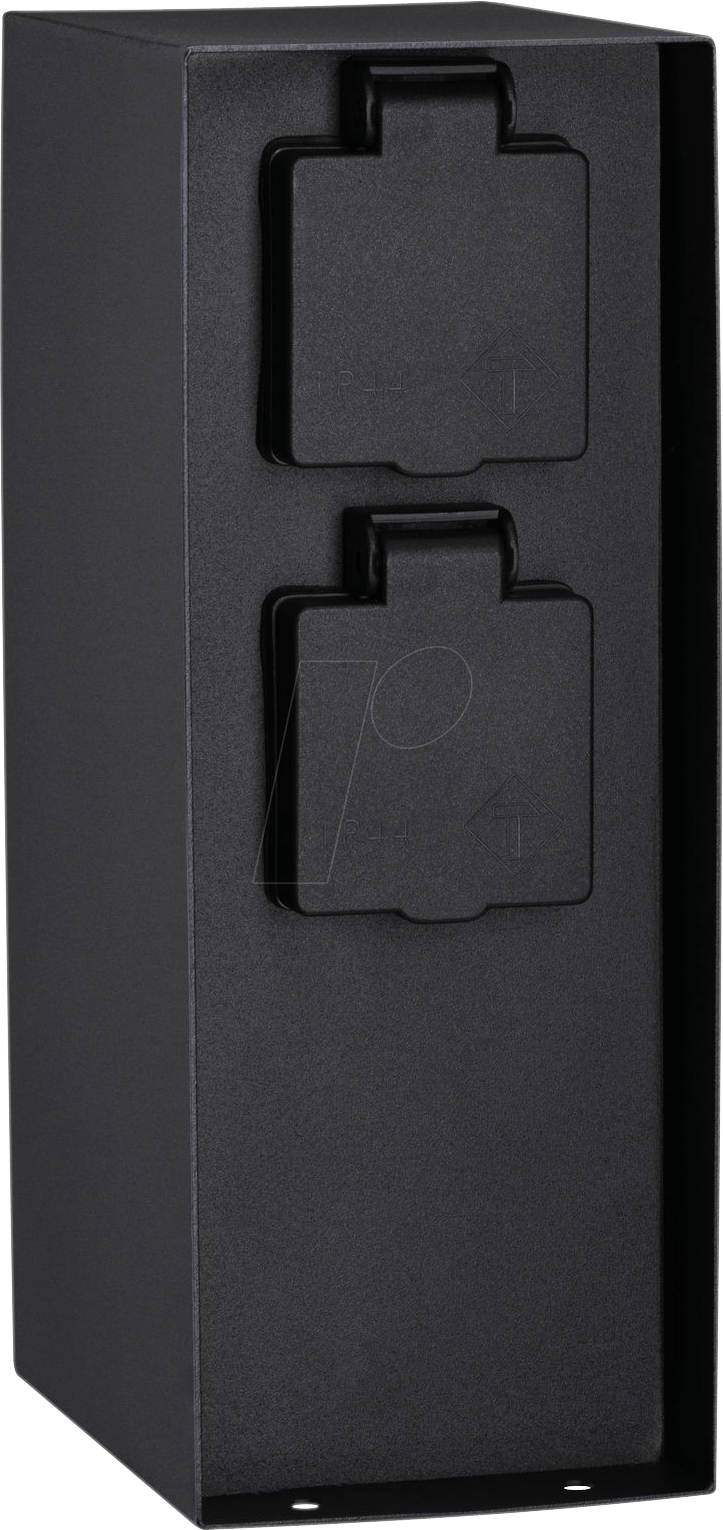 PLM 94315 - Steckdosensäule Rio, 3 fach, Outdoor, Dämmerungsschalter