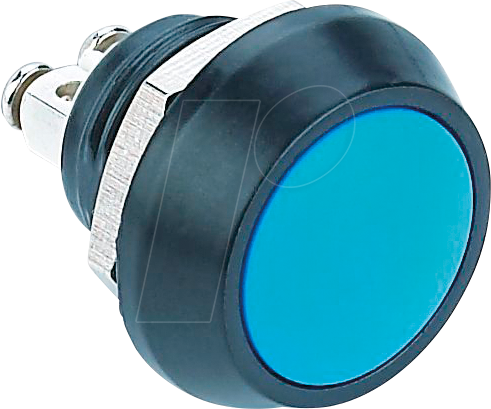 VS GQ12B-10BA - Drucktaster, Ø 17,5/12 mm, 2A-36 VDC, blau
