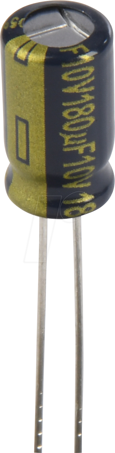 FC-A 180U 10 - Elko radial, 180µF, 10V, 105°C, low ESR, AEC-Q200